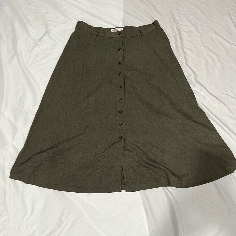 Long button down skirt size 18W